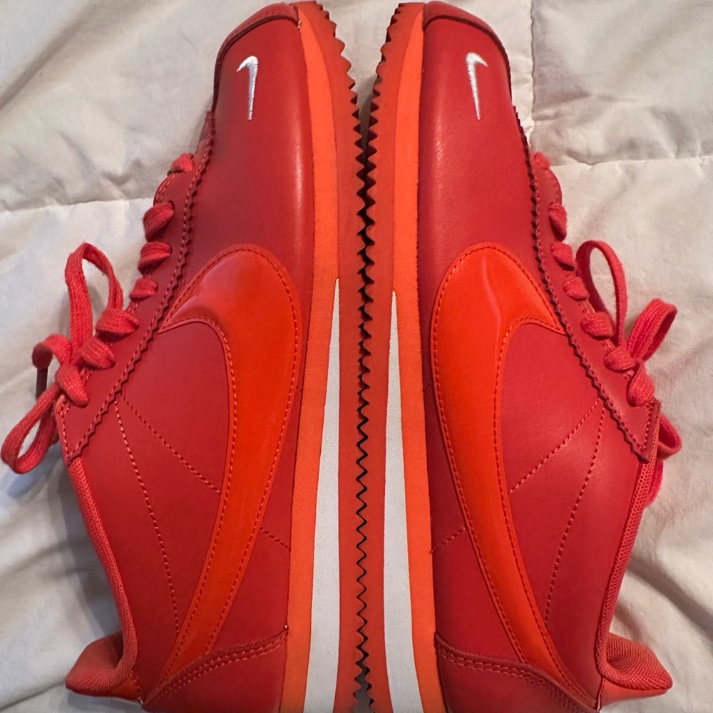 Nike Bright Red and Orange Sneakers